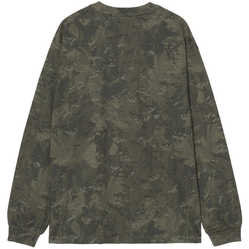 Carhartt WIP Camo Combi Longsleeve T-Shirt Camo Combi Green/Olive Garment Dyed