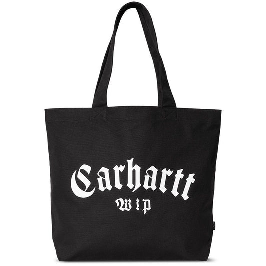 Carhartt WIP Canvas Graphic Tote Bag Large Onyx Print Black/white