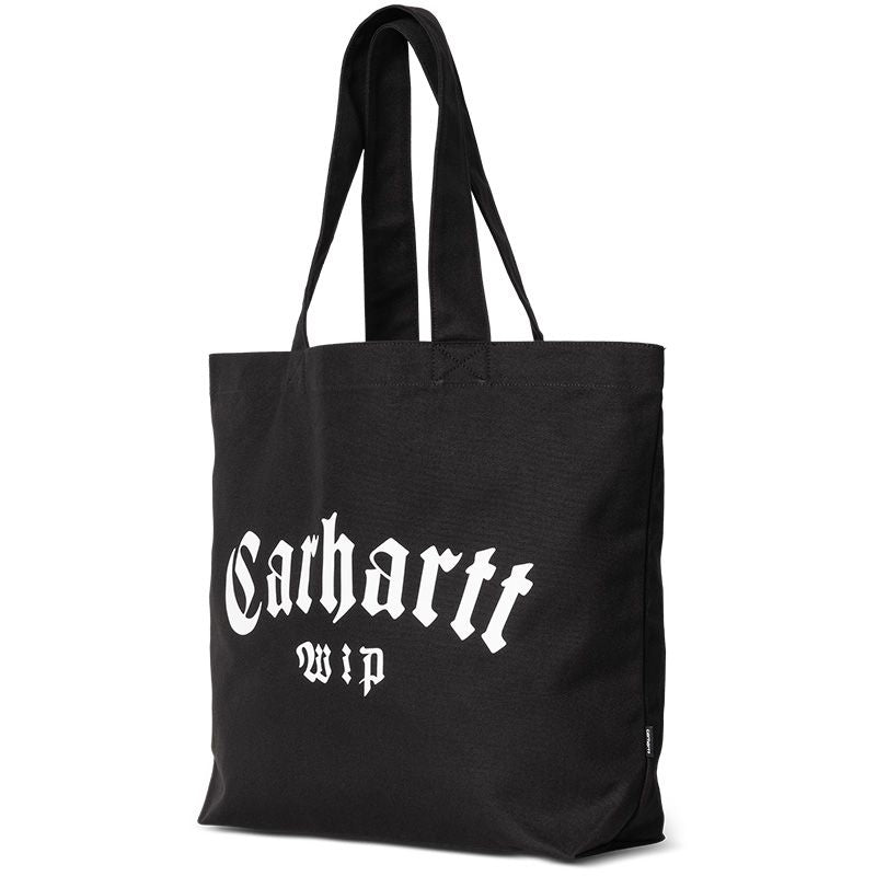 Carhartt WIP Canvas Graphic Tote Bag Large Onyx Print Black/white