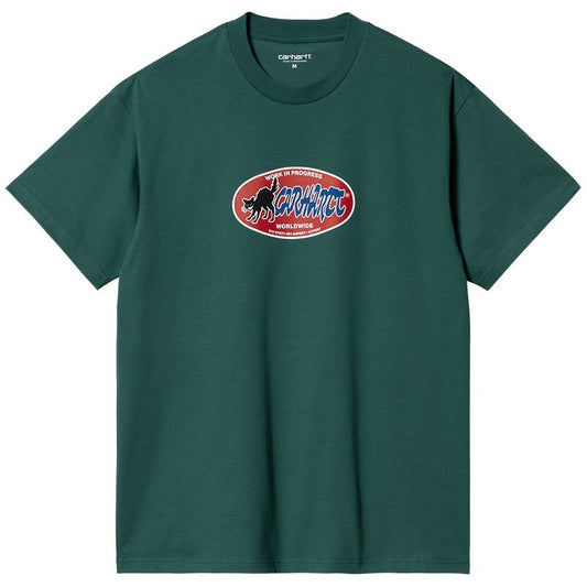 Carhartt WIP Cat Sticker T-Shirt Chervil