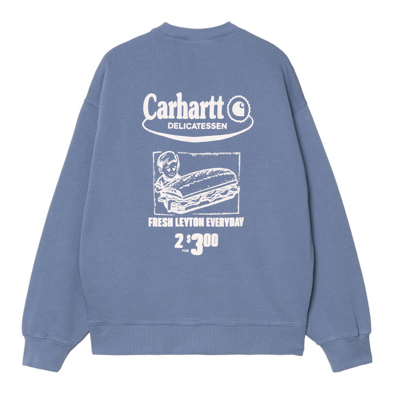 Carhartt WIP Catalogue Sweater Blue Iris/Air Pink