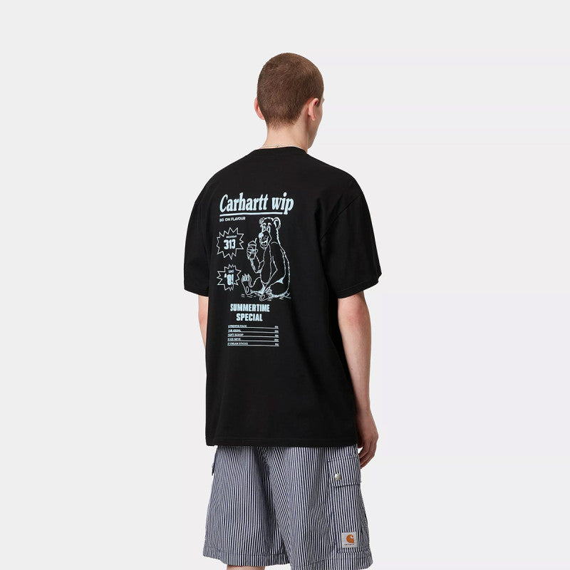 Carhartt WIP Catalogue T-Shirt Black/Bluebird