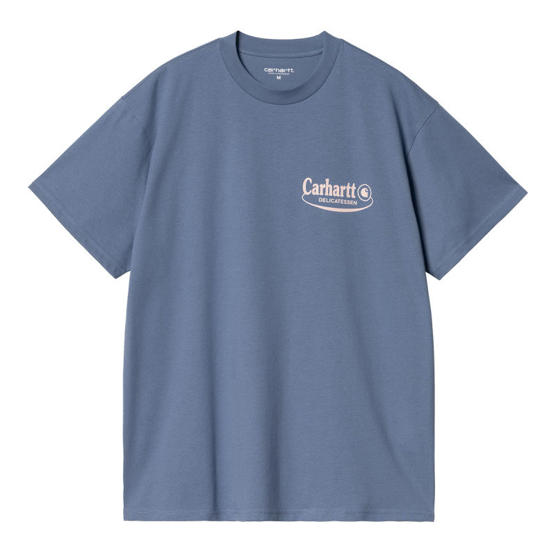 Carhartt WIP Catalogue T-Shirt Blue Iris/Air Pink