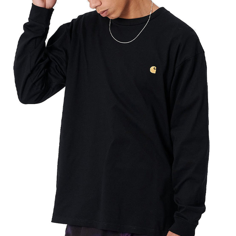 Carhartt WIP Chase Longsleeve T-Shirt Black/Gold