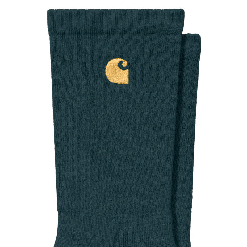 Carhartt WIP Chase Socks Duck Blue/Gold