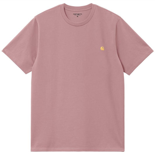 Carhartt WIP Chase T-Shirt Glassy Pink/Gold