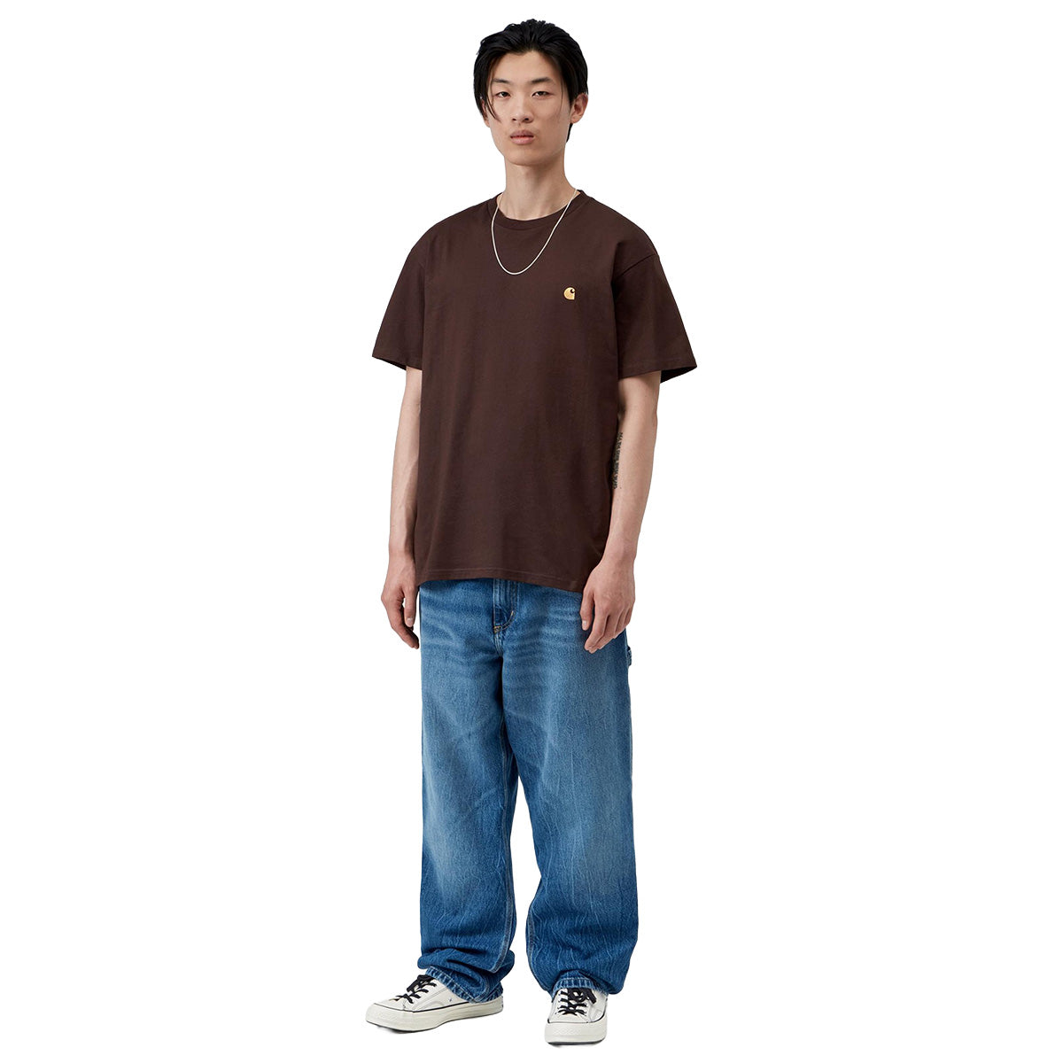 Carhartt WIP Chase T-Shirt Palisander/Gold