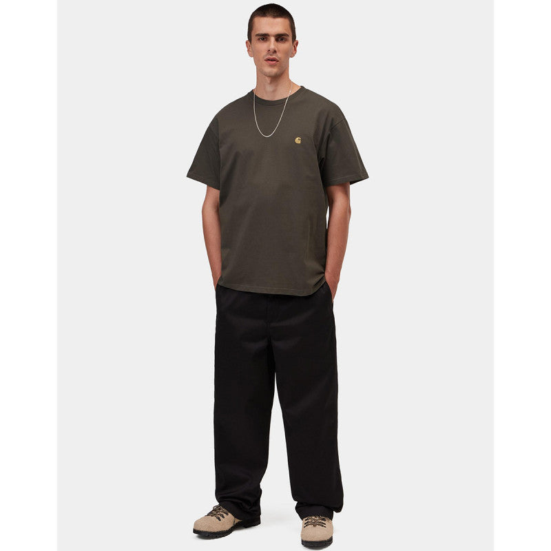 Carhartt WIP Chase T-Shirt Shungite/Gold