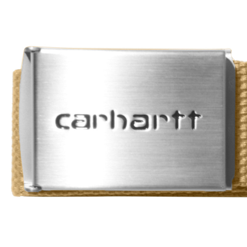 Carhartt WIP Clip Belt Chrome Bourbon