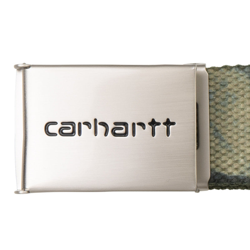 Carhartt WIP Clip Belt Chrome Camo Combi Green
