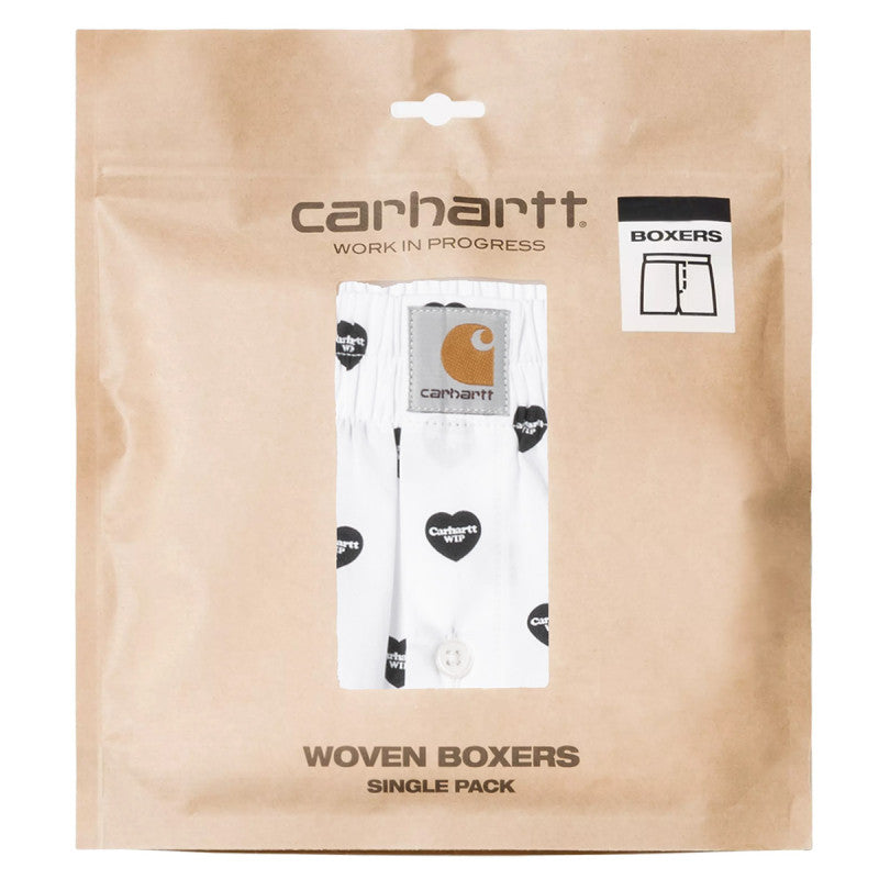Carhartt WIP Cotton Boxer Heart Print White/Black