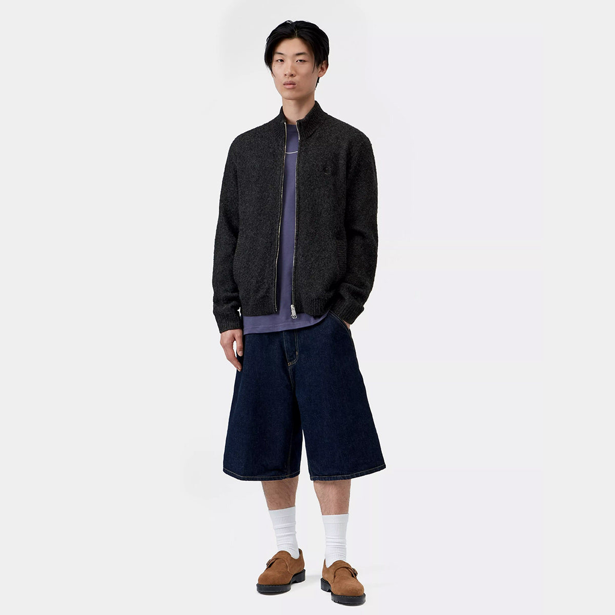 Carhartt WIP Curtis Sweater Jacket Tangled Black