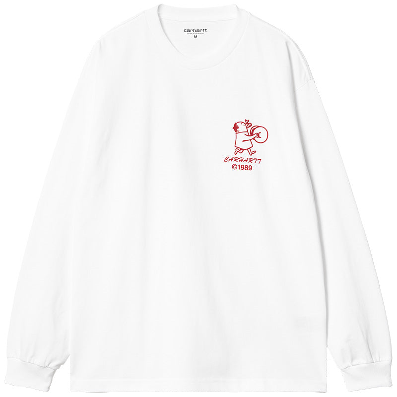 Carhartt WIP Delicious Frequencies Longsleeve T-Shirt White