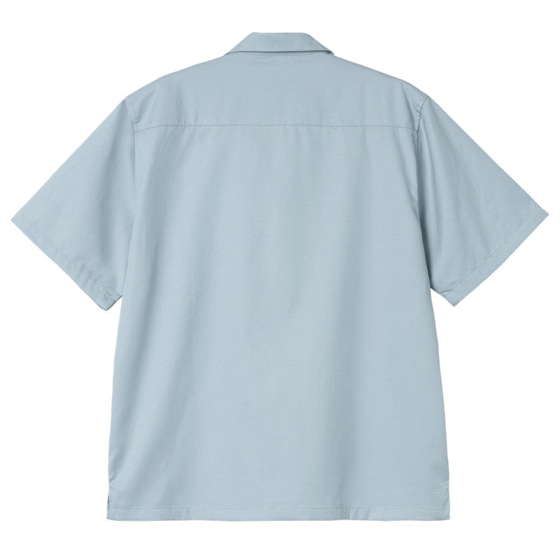 Carhartt WIP Delray Shirt Frosted Blue/White
