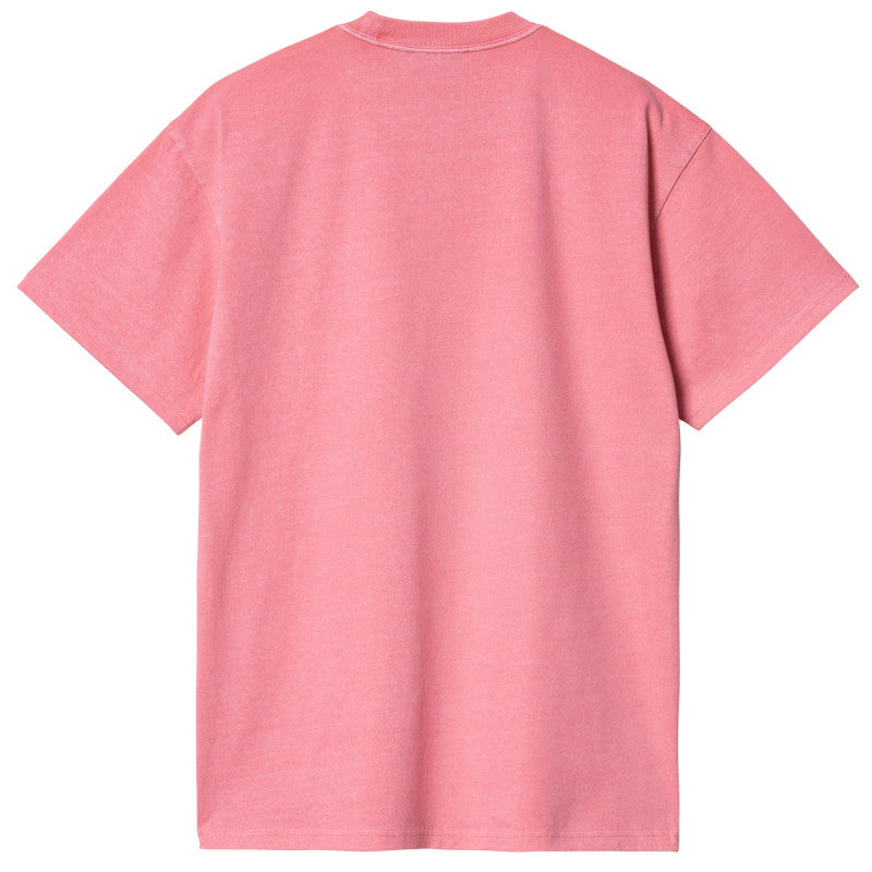 Carhartt WIP Duster Script T-Shirt Charm Pink Garment Dyed