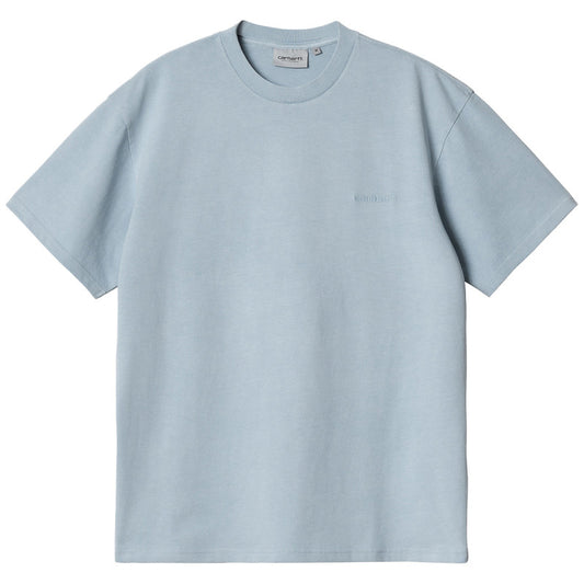 Carhartt WIP Duster Script T-Shirt Misty Sky Garment Dyed