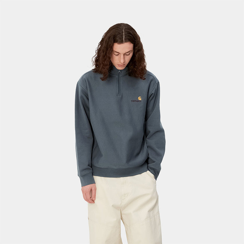Carhartt WIP Half Zip American Script Sweater Ore