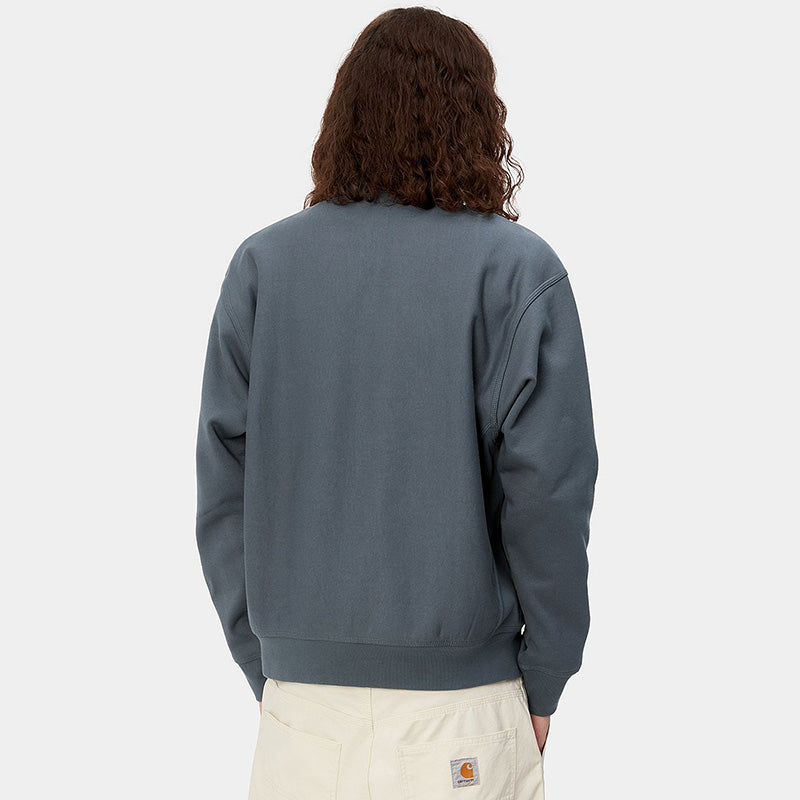 Carhartt WIP Half Zip American Script Sweater Ore