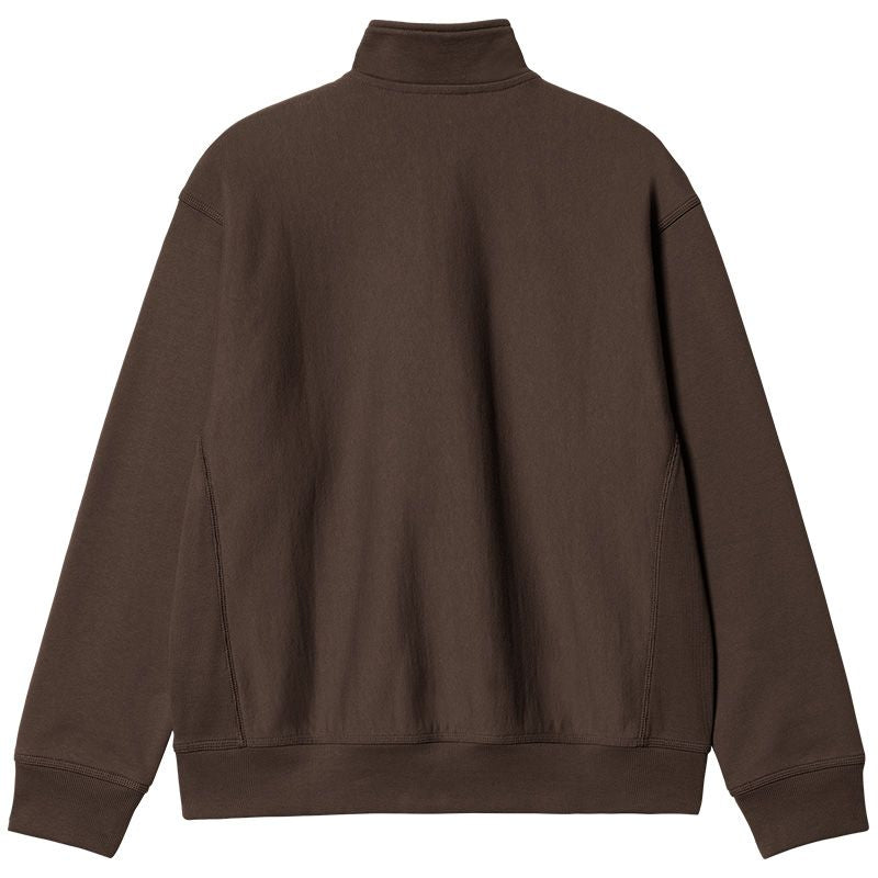 Carhartt WIP Half Zip American Script Sweater Tobacco