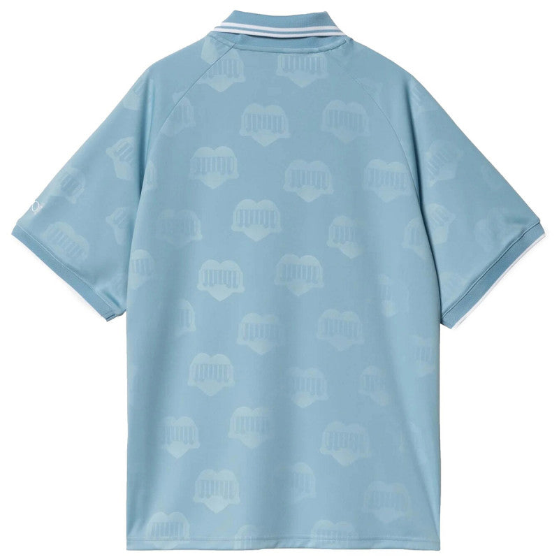 Carhartt WIP Hartt’s Football T-Shirt Heart Train Jacquard Bluebird