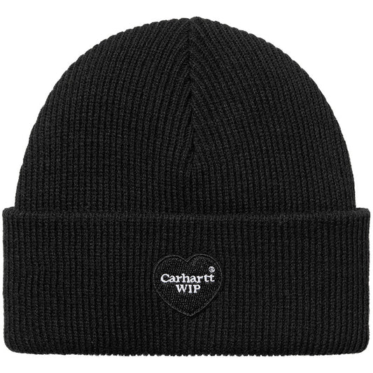 Carhartt WIP Heart Patch Beanie Black