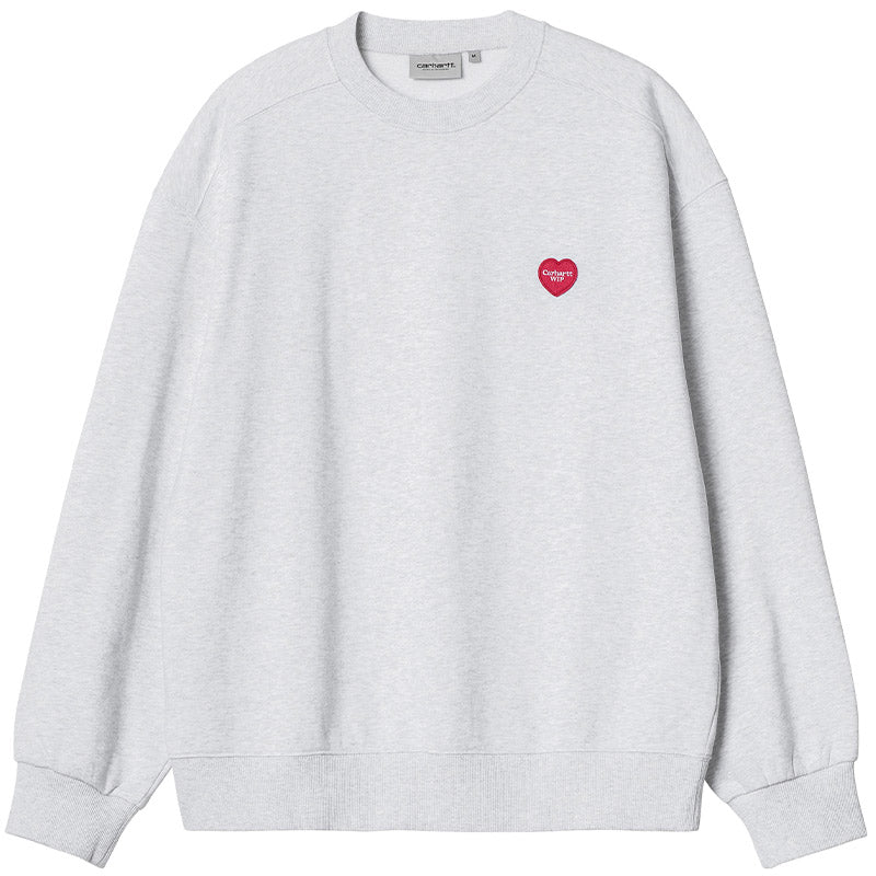 Carhartt WIP Heart Patch Sweater Ash Heather