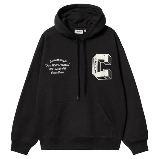 Carhartt WIP Hooded Brown Ducks Sweater Black