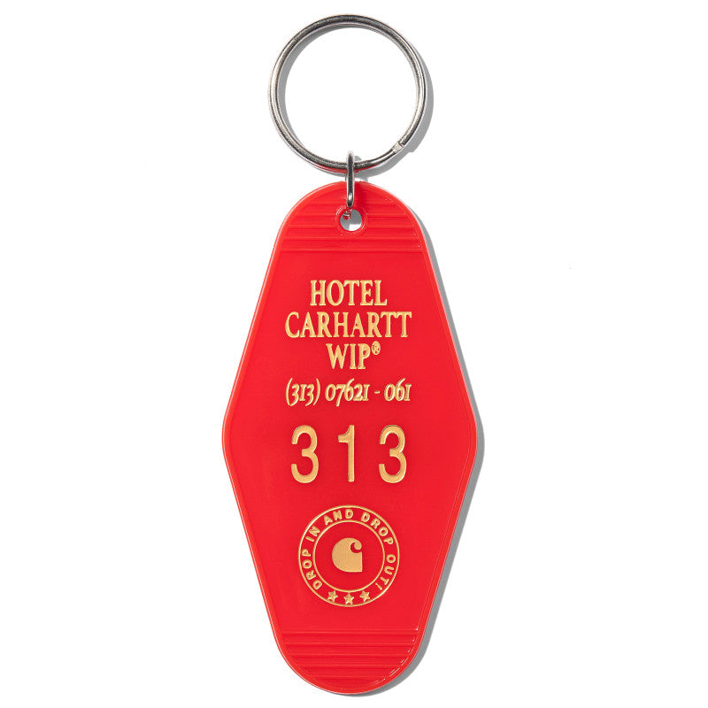 Carhartt WIP Hotel Keys Keychain Scarlet/Winter Spice