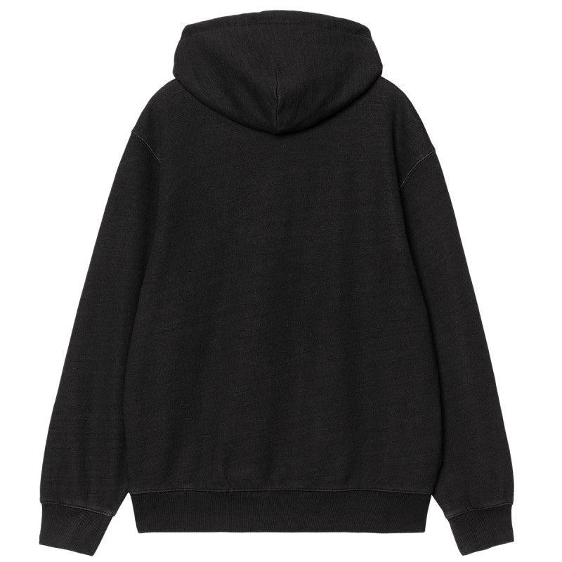 Carhartt WIP Ingo Hooded Sweater Black Garment Dyed