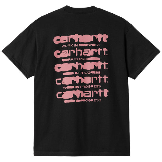 Carhartt WIP Ink Bleed T-Shirt Black/Pink