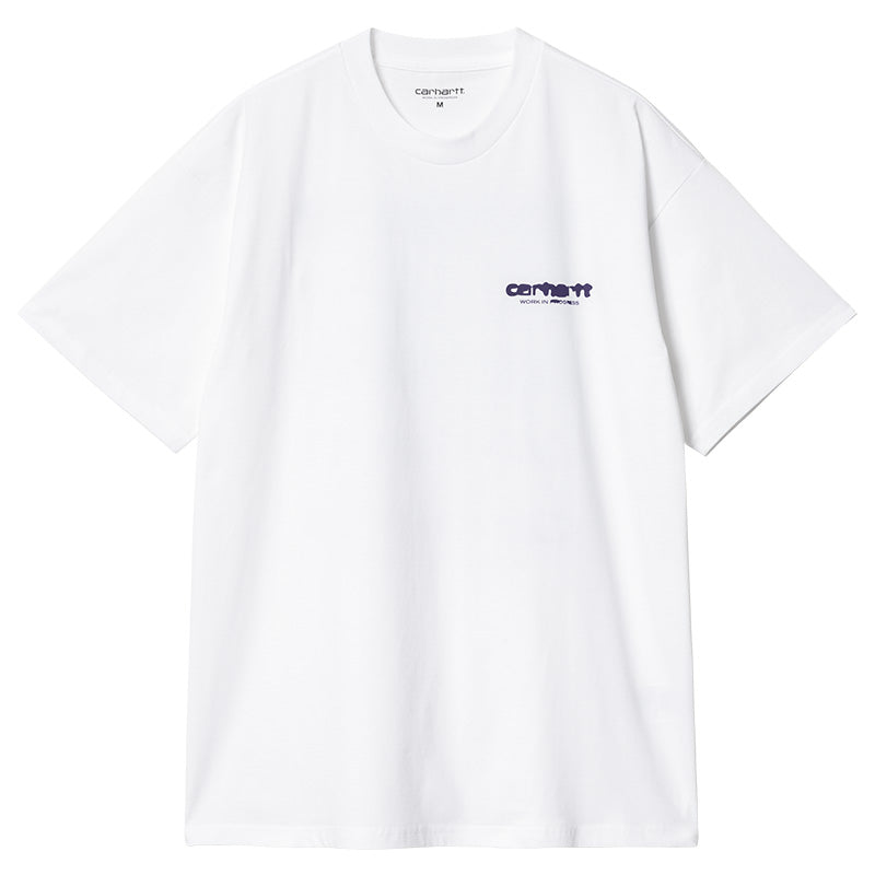 Carhartt WIP Ink Bleed T-Shirt White/Tyrian