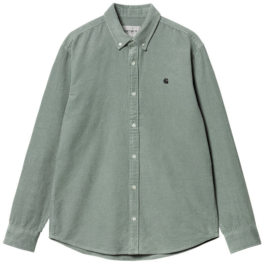 Carhartt WIP Madison Cord Longsleeve Shirt Dark Glassy Teal/Black
