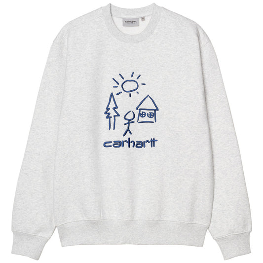 Carhartt WIP Masterpiece Sweater Ash Heather/Wolfsbane