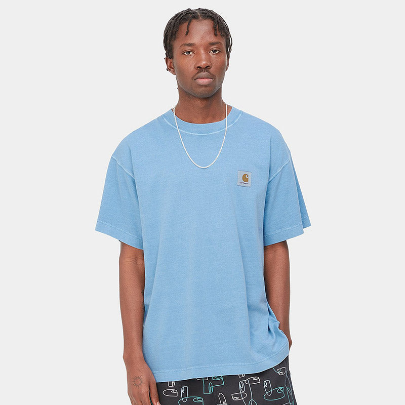Carhartt WIP Nelson T-Shirt Piscine Garment Dyed