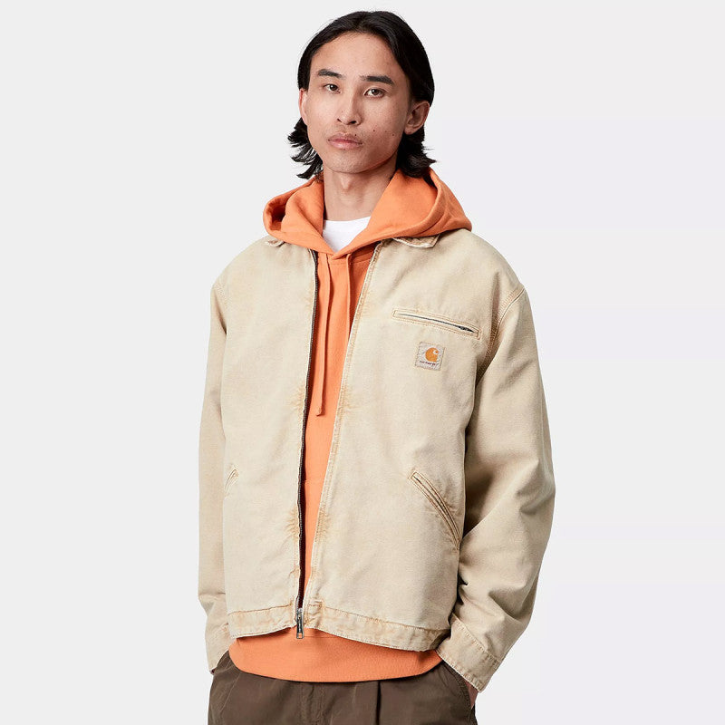 Carhartt WIP OG Detroit Jacket Dusty H Brown/Dusty H Brown Chalk Wash