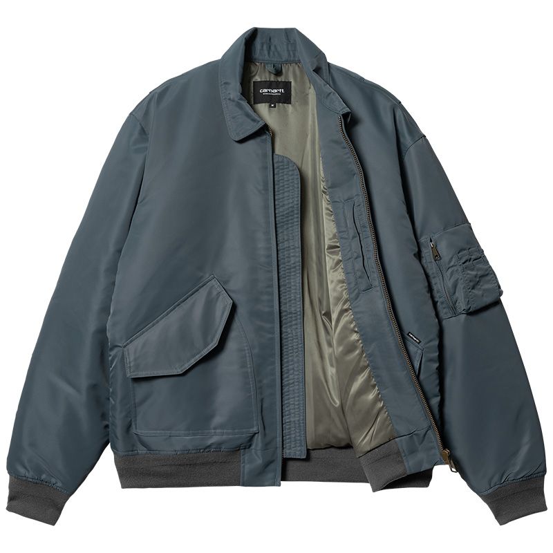 Carhartt WIP Olten Bomber Jacket Ore/Smoke Green