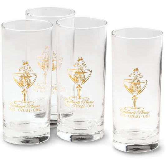 Carhartt WIP Please Glass Set Clear/Gold