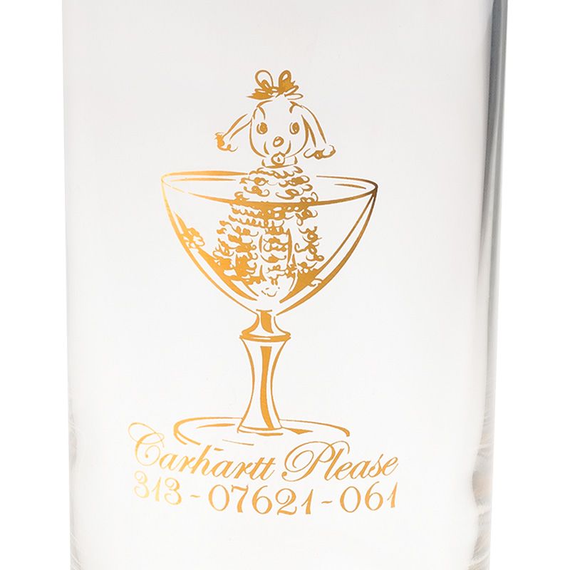 Carhartt WIP Please Glass Set Clear/Gold