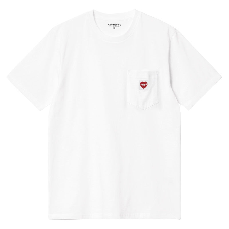 Carhartt WIP Pocket Heart T-Shirt White/Red