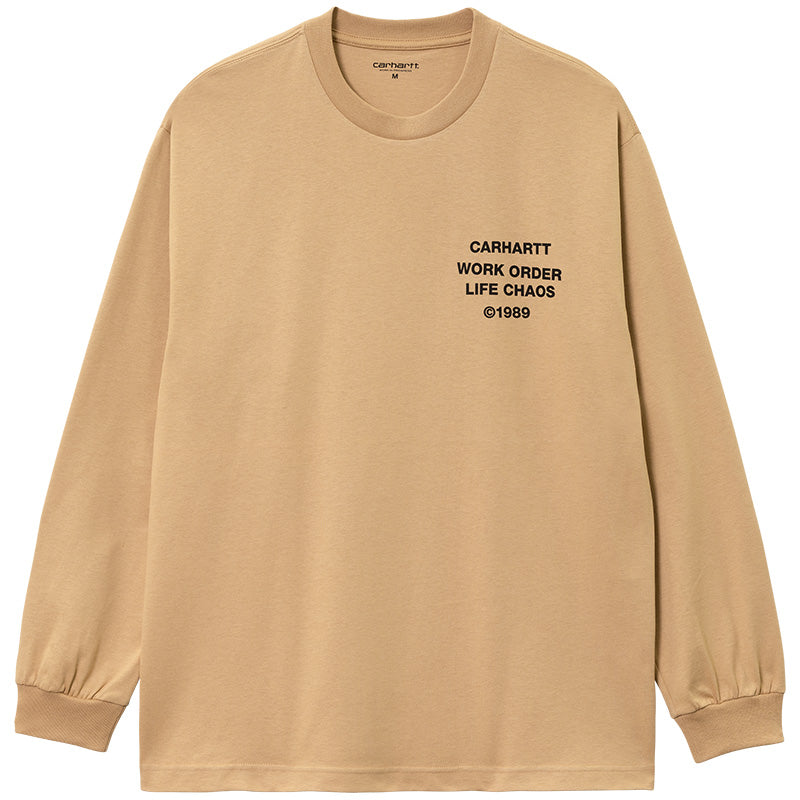 Carhartt WIP Reverse Hammer Longsleeve T-Shirt Dusty H Brown