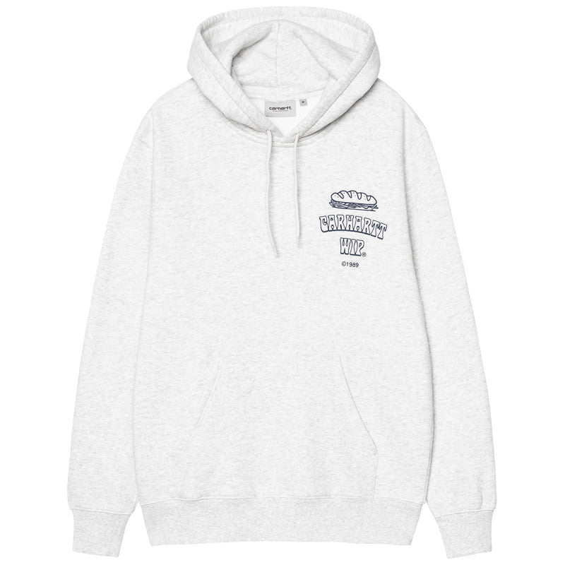 Carhartt WIP Sandwich Hooded Sweater Ash Heather/Blue