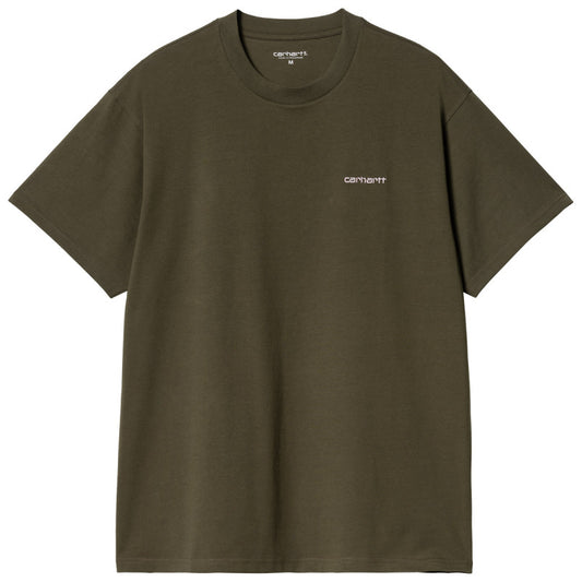 Carhartt WIP Script Embroidery T-Shirt Turtle/Air Pink