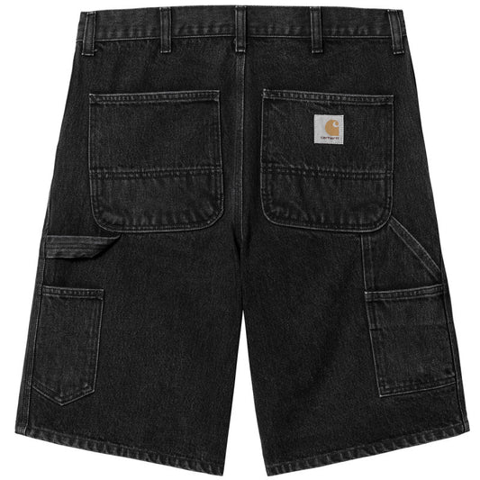 Carhartt WIP Single Knee Short Black Stone Washed