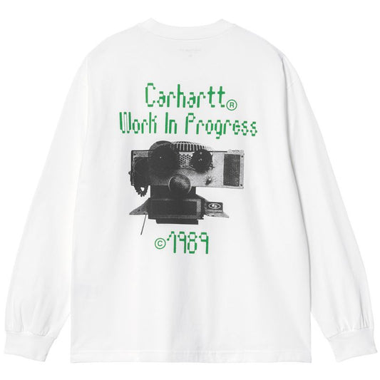 Carhartt WIP Soundface Longsleeve T-Shirt White