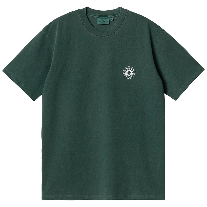 Carhartt WIP Splash T-Shirt Discovery Green Pigment Garment Dyed