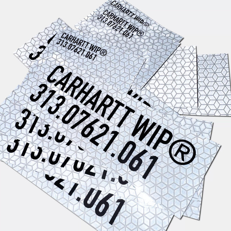 Carhartt WIP Tour Sticker Bag Reflective Grey