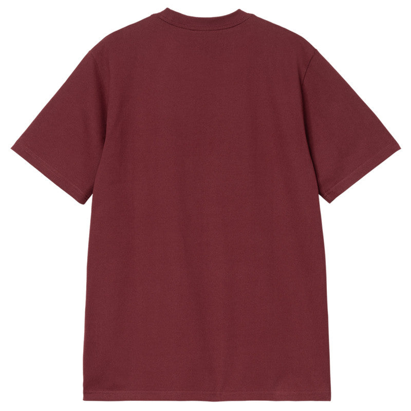 Carhartt WIP University T-Shirt Malbec/White
