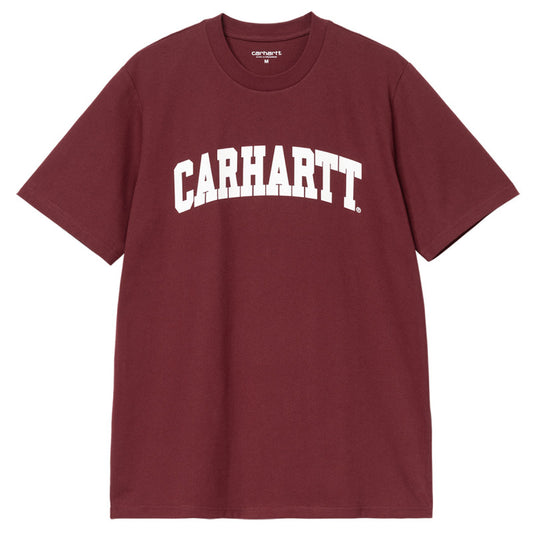 Carhartt WIP University T-Shirt Malbec/White