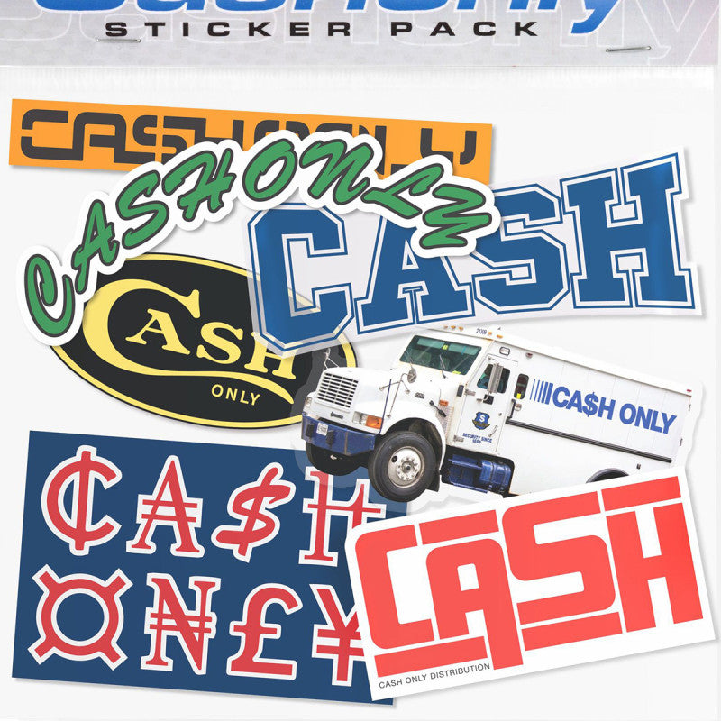 Cash Only Drop 15 Sticker Pack Multi