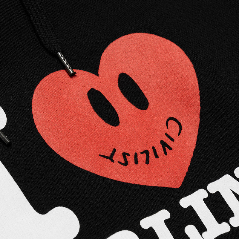 Civilist Ilove Hooded Sweater Black